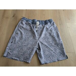 BYLT Coastal All Over Wave Print Board Shorts Swim Men's XL